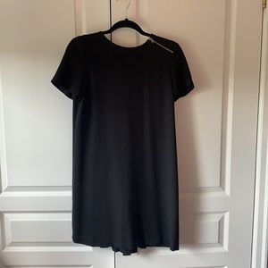 Zara Black Dress with Pleated Back